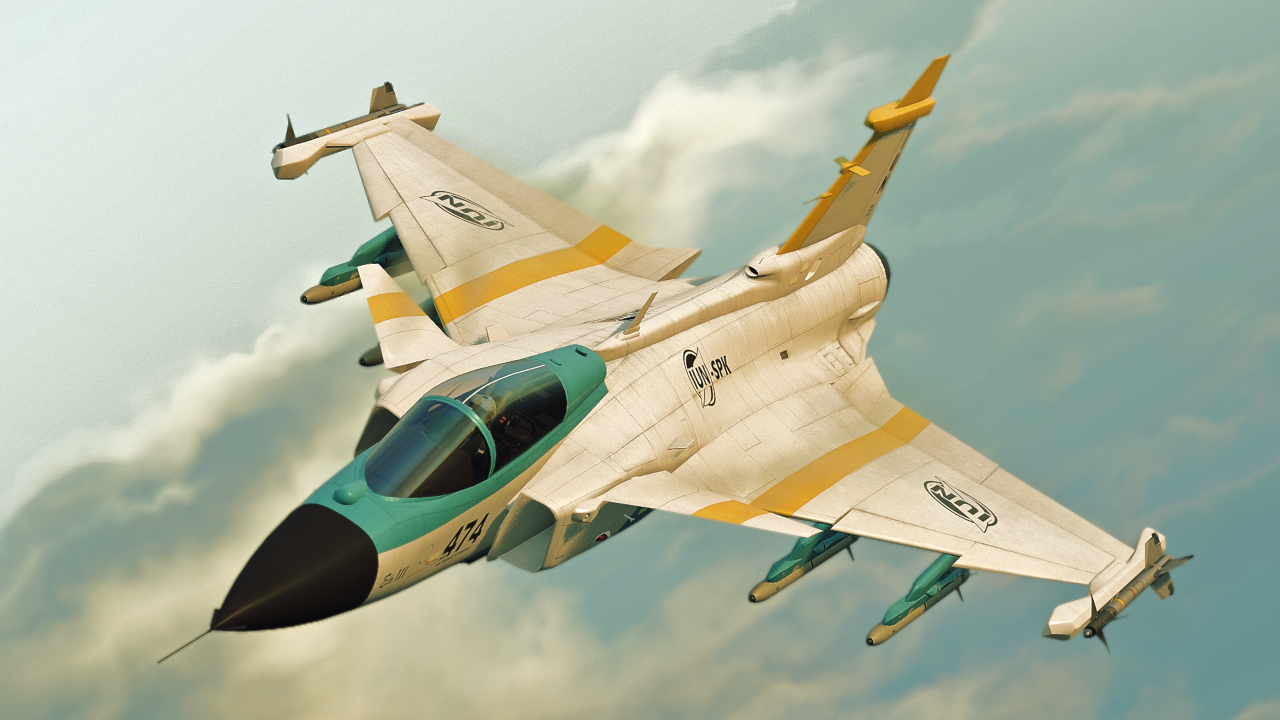 Nithi's Gripen E "Eir III", c. December 1997